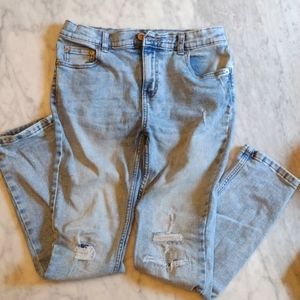 Skinny jeans distressed stretchy sz 14 slim
